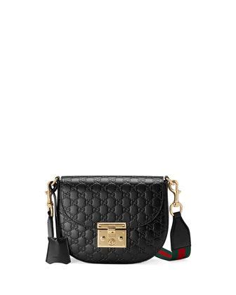 gucci padlock medium guccissima curved crossbody bag|Gucci padlock instructions.